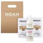 Pachet NOAH: Vopsea de par fara amoniac, 8.0 Blond deschis, 140ml, 2 buc + Sampon Color Save, 630ml