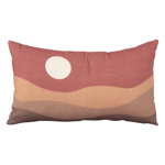 Pernă decorativă din bumbac PT LIVING Clay Sunset, 50 x 30 cm, maro-roșu, PT LIVING