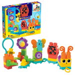 Set de constructie incepatori Mega Bloks Move N Groove Caterpillar 30 piese, Mattel