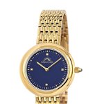 Ceasuri Femei Porsamo Bleu Womens Florentina Diamond Bracelet Watch 32mm - 002 ctw Gold Blue