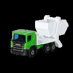 Masinuta utilitara die-cast, scara 1:102, 7.5 cm lungime, camioneta de gunoi Scania, Goki