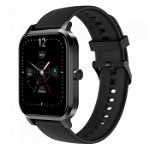 Smartwatch iHunt Watch 9 Titan Negru, 1.7 HD, Termometru, Ritm cardiac, Saturatie oxigen, Tensiune arteriala, Calorii, IP67, 200mAh