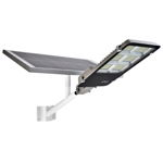 Lampa solara stradala LED JORTAN®, 400W, telecomanda, panou fotovoltaic, IP66, Negru, 