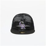 New Era Colorado Rockies Mesh Patch 59FIFTY Fitted Cap Black, New Era