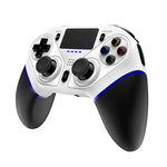 Controler de jocuri wireless Ipega Ninja Pg-p4010b cu touchpad pentru Ps4 (alb), iPega