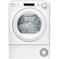 Uscator de rufe Candy CRE H10A2DE-S, Pompa de caldura, EasyCase, Kilo detector, 10 kg , Clasa E (Alb), Candy