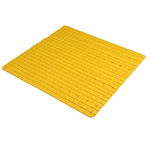 Covoras antiderapant pentru baie, cada si dus, 55x55, cauciuc, Barneys, galben
