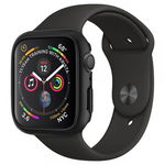 Husa Protectie Ceas Spigen Thin Fit Compatibila Cu Apple Watch 4 / 5 / 6 / Se ( 44mm ), Negru