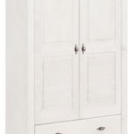 Dulap pentru haine Home Affaire, lemn de pin, alb, 150 x 97 x 42 cm