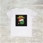 Tricou Merry Christmas covidut, personalizat prin DTG - ACD1107