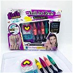 Set unghii pentru copii, 4 culori, Nail Art Pen, Krista