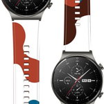 Bratara Hurtel Strap Camo pentru Huawei Watch GT2 Pro Curea din silicon Bratara Camo pentru ceas (9)