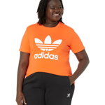 Imbracaminte Femei adidas Originals adiColor Classics Trefoil T-Shirt Semi Impact Orange, adidas Originals