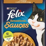 Nestle FELIX punga 85g SENSATIONS CURCAN in sos de bacon /26