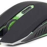 Mouse GEMBIRD Gaming (MUSG-001-G), 2400dpi, USB, green, GEMBIRD