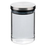 Borcan cu capac ermetic Axentia, sticla borosilicata, transparent/argintiu, 500 ml,500 ml - Axentia, Gri & Argintiu, Axentia