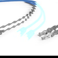 Cablu patch cord ftp gembird cat6, 0.5m, albastru, ecranat, awg26 (pp6-0.5m/b)