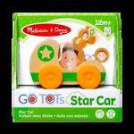 Masinuta din lemn Green Star colectia GO TOTs, Melissa & Doug