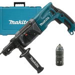 Ciocan rotopercutor Makita HR2470T, 780 W, cu cablu, 1100 rpm, SDS Plus, cu valiza si mandrina rapida