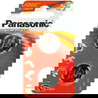 Baterii CR2032 Panasonic 3V LITHIUM 20x3.2mm 2buc blister, Panasonic