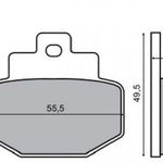 Placute Frana Spate Piaggio Hexagon, RMS