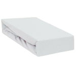 Qmini - Cearceaf impermeabil cu elastic, Pentru patut 120x60 cm, Din jerseu, Grey