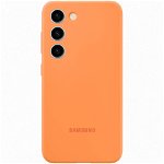 Samsung Husa telefon SAMSUNG Silicone Case pentru Galaxy S23, EF-PS911TOEGWW, Orange, Samsung