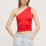 Top crop asimetric, Tommy Jeans