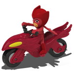 Motocicleta Dickie Toys Eroi in Pijama Moon Rover cu figurina Owlette, Dickie Toys