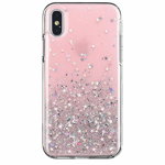 Husa Wozinsky, Star Glitter Shining, Compatibil cu iPhone 12 Mini, Roz