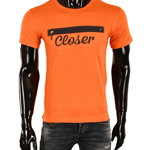 Tricou portocaliu Closer pentru barbat - cod 42436, 