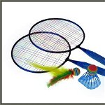 Badminton Hippo Metal cu volan și minge în plasă (720097), Hipo