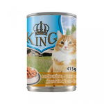 Hrana umeda King Cat conserva cu carne de pasare 415 g