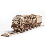 Puzzle 3D din lemn - Locomotiva cu abur, UGEARS
