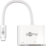 Adaptor goobay USB-C DVI + PD (Alb)