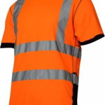 T-shirt de avertizare, portocaliu-negru S (L4022601), Lahti Pro