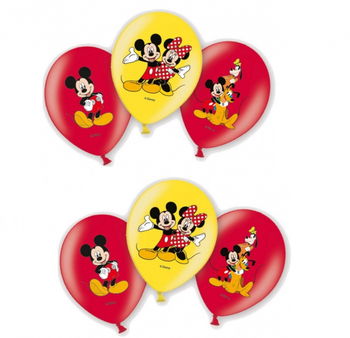 Set 6 Baloane latex Mickey Mouse 27.5 cm