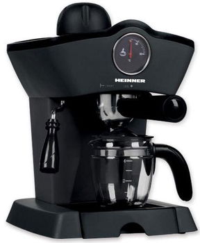 Espressor Heinner Retro Effect HEM-200BK putere 800 W Rezervor 250 ml Presiune 3.5 bar Termometru Frontal Negru