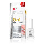 Tratament pentru unghii 8 in 1 Silver Shine Nail Therapy, 12ml, Eveline Cosmetics, Eveline Cosmetics