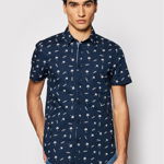 Guess Cămașă M1GH21 W8BX1 Alb Slim Fit