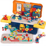 Set de constructie pentru copii Jigsaw, 246 piese, plastic, multicolor