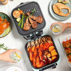 Aparat multifunctional 3 in 1 Hot Pot Grill si Tigaie Dubla, 1600 W, Tenq.ro
