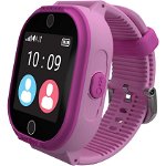 Smartwatch copii MyKi Watch 4 Lite cu tripla localizare (LBS, GPS, Wi-Fi), impermeabil, Roz, MyKi