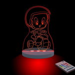 Lampa de veghe Funlights, Tweety Moto, metacrilat, 18x6x25 cm - FunLights, Multicolor, FunLights