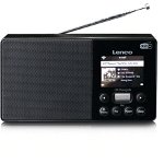 Radio Smart portabil Lenco PIR-510BK, Display color, Wi-Fi, Bluetooth, DAB+, FM, USB, Negru