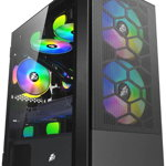 Desktop PC Serioux Gaming, Procesor Intel® Core™ i5-10400F 2.9GHz Comet Lake, 16GB RAM, 512GB SSD, GeForce GTX 1660 SUPER 6GB, no OS, Serioux