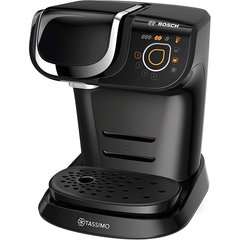 Espressor Bosch Tassimo MY WAY TAS6502, 1500W, 1.3 L, T-Disc, Tehnologie INTELLIBREW, 4 setari de memorie, capsule, Negru
