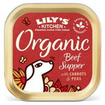 Lily's Kitchen for Dogs Organic Beef Supper with Carrots and Peas, 150g, Lily's Kitchen