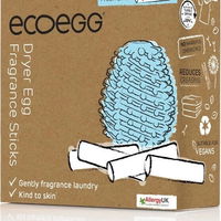 Ecoegg Cartuș de ouă pentru uscător de rufe din bumbac 1×4 buc, bețișoare parfumate de schimb, Ecoegg