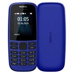 Telefon Mobil Nokia 105 (2019), Dual Sim, 4MB RAM, 2G, Albastru , Nokia